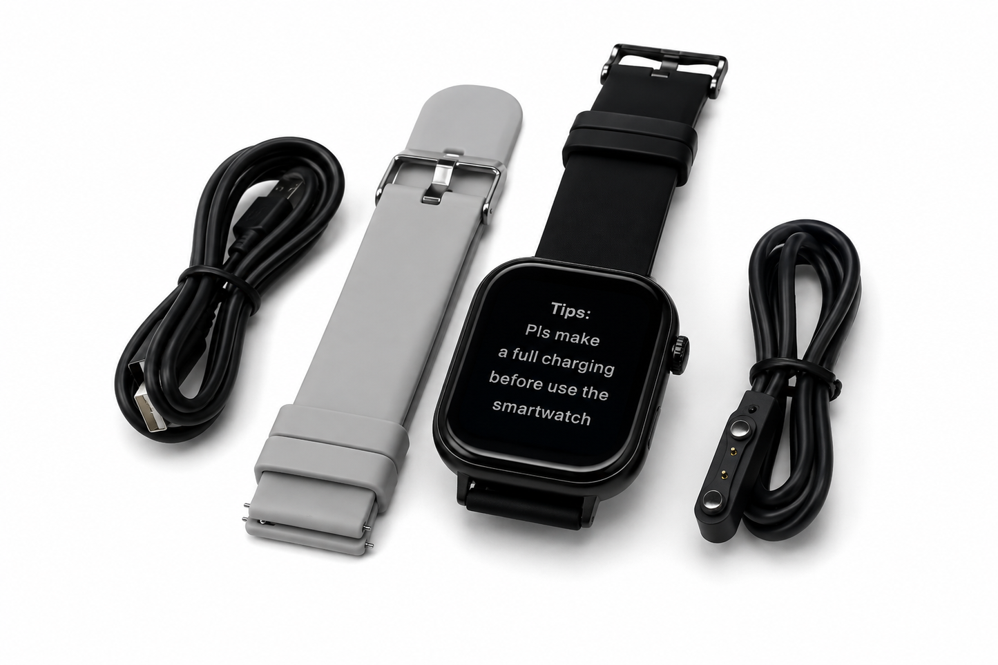 MobileMatrix SmartWatch + Fitness Tracker Silver 2.13 inch AMOLED