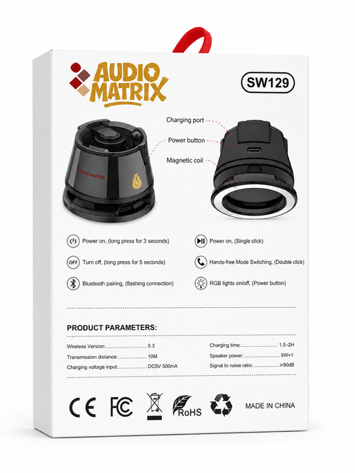 MobileMatrix Wireless Magnetic Speaker 5W