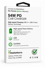 Car Charger C Port 36W Black
