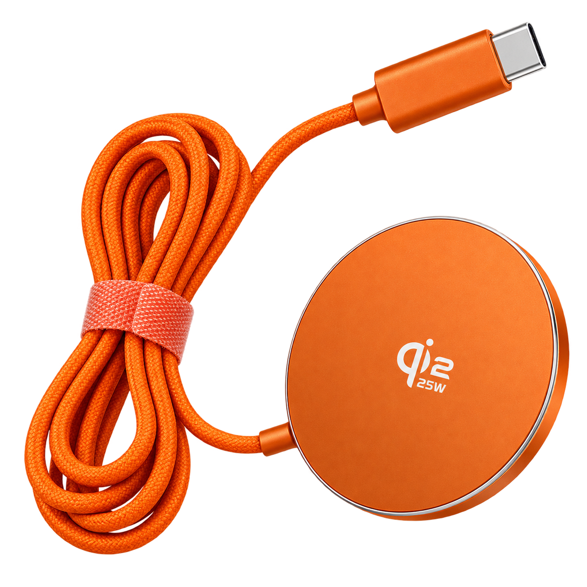 MobileMatrix™ SW176 25W Magnetic Wireless Charger with Folding Stand  Orange