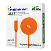 MobileMatrix™ SW176 25W Magnetic Wireless Charger with Folding Stand  Orange