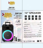 AudioMatrix™  80W 12" Trolley Party Speaker SW159