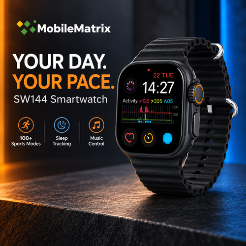 MobileMatrix™ SW144 Bluetooth Calling Smartwatch — 2.01″ Display