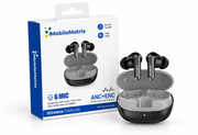 MobileMatrix™ SW155 True Wireless Earbuds with ANC Noise Reduction – Black