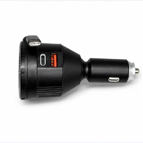 MobileMatrix™ SW166 Retractable Car Charger with USB-C and USB-A
