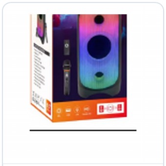 6.5 Inch Fire Flame Light Portable Party Speaker