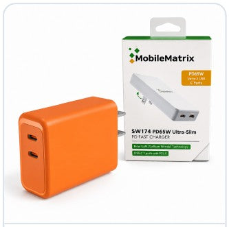 PD65W Dual USB-C Wall Charger