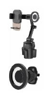 MobileMatrix Dual-Head Cup Holder & Air Vent Magnetic Phone Mount