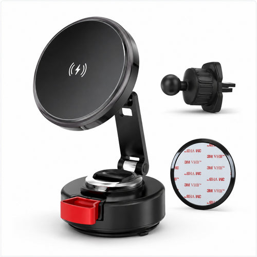 MobileMatrix SW182 Magnetic Wireless Charging 2-in-1 Car Phone Mount