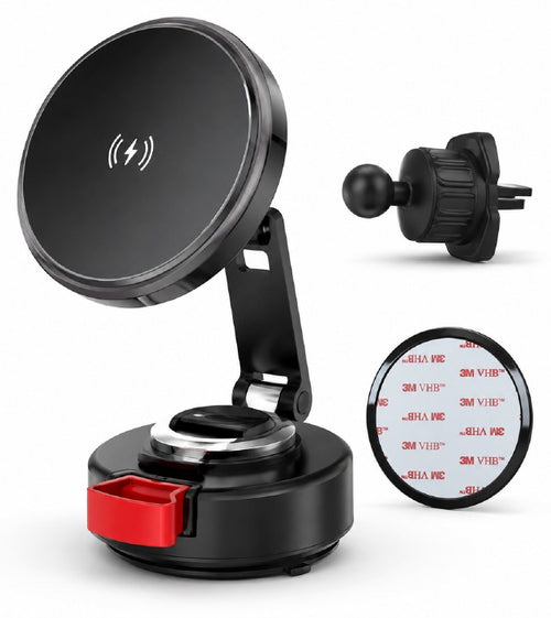 MobileMatrix SW182 Magnetic Wireless Charging 2-in-1 Car Phone Mount