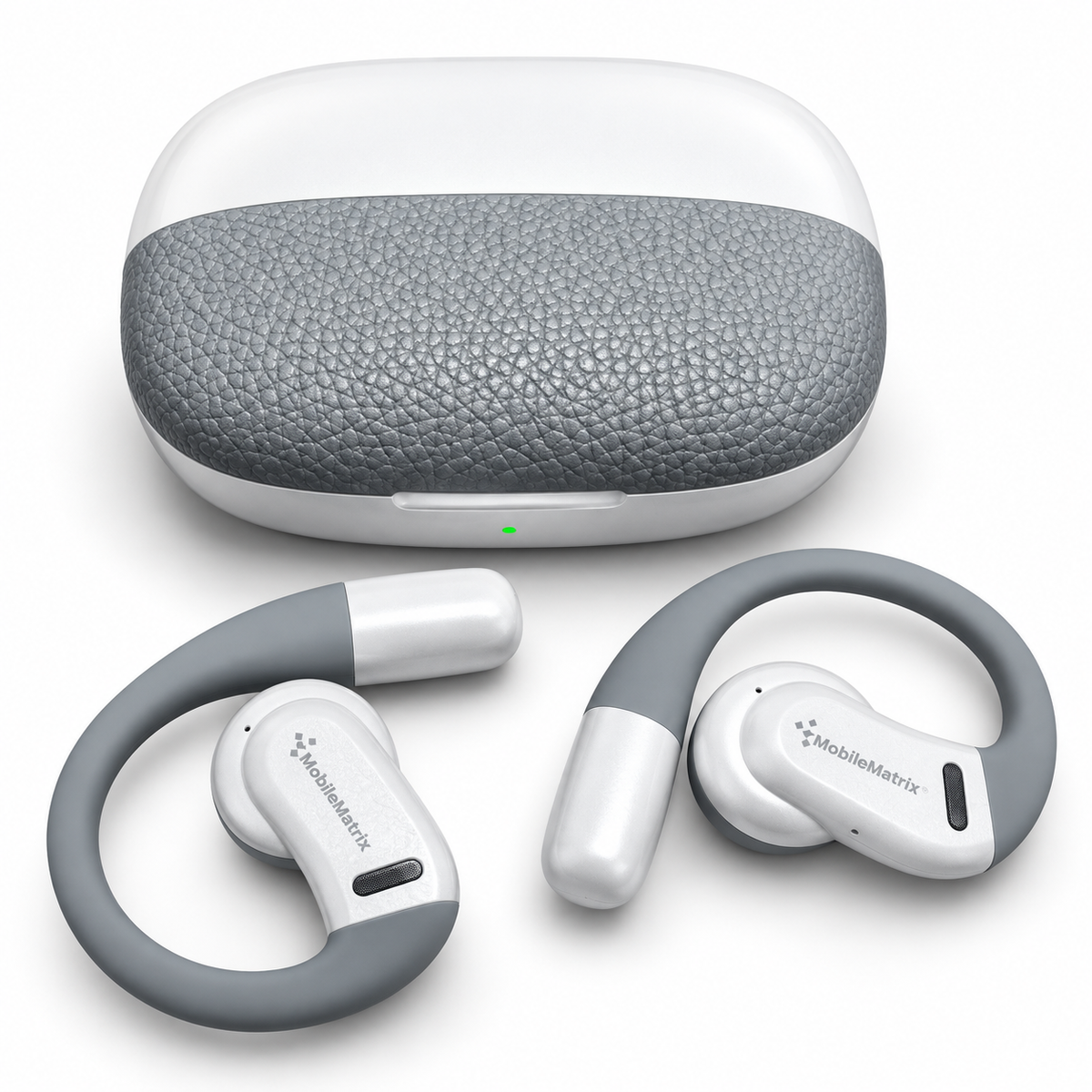 MobileMatrix™ OWS790 Open-Ear Wireless Earbuds with 16.2mm Drivers, ENC and 1000mAh Charging Case