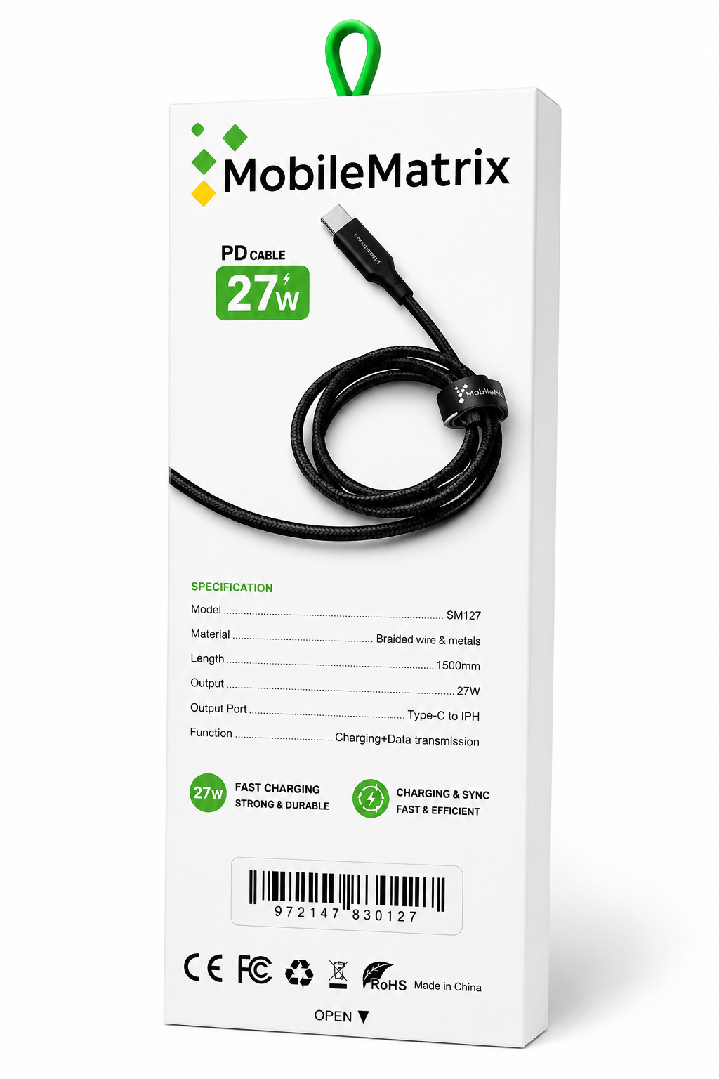 MobileMatrix Cable C to Iphone 1.5 Meters