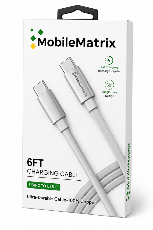 Type C-C cable 6Ft Charging + Data
