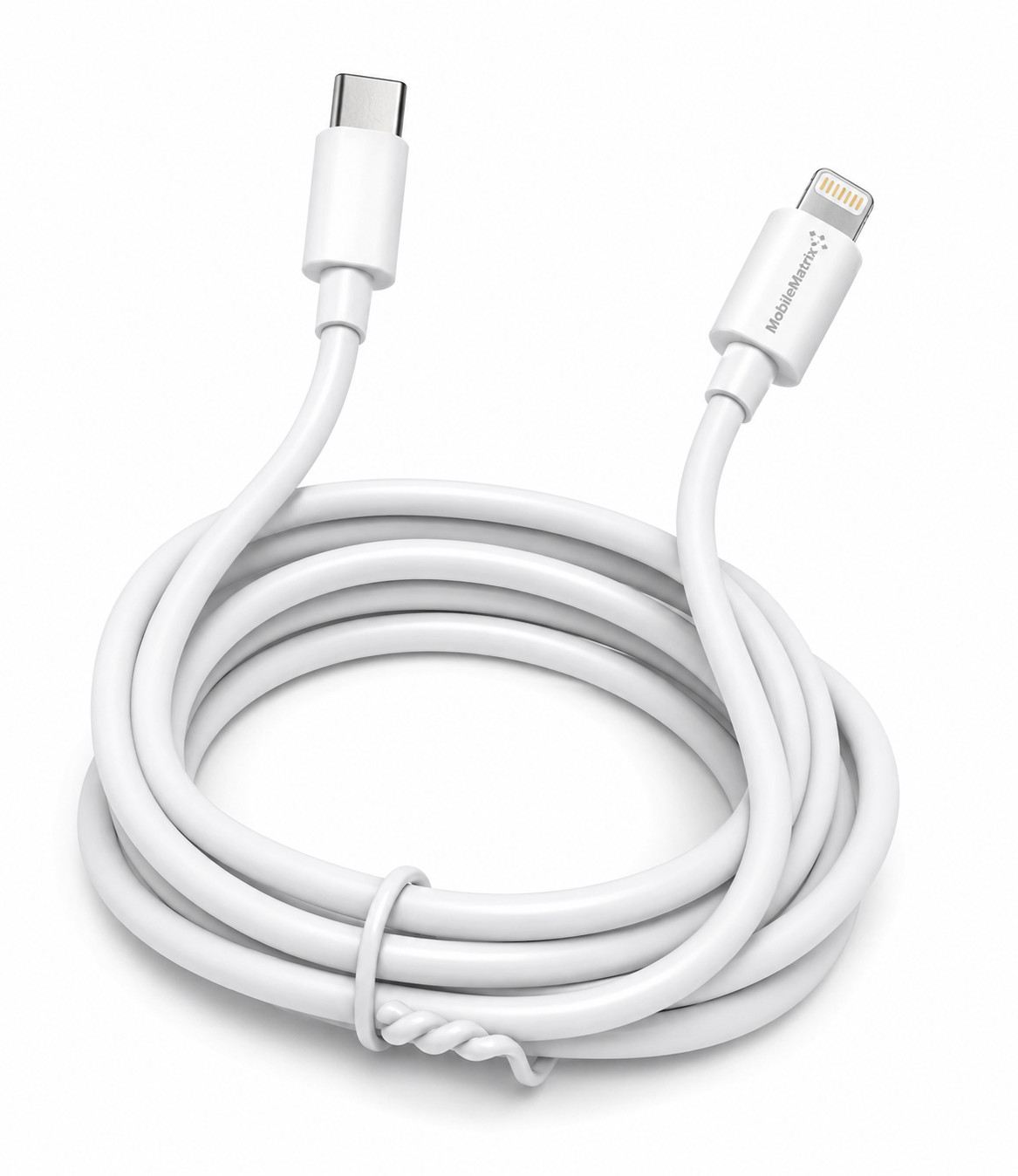 Type C-Lightning cable 6FT Charging + Data White