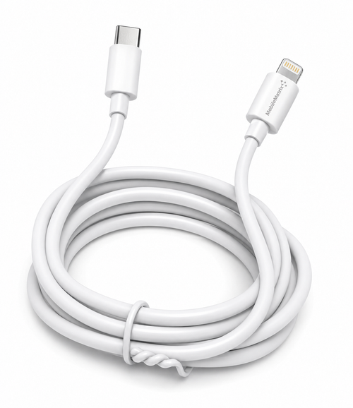 Type C-Lightning cable 6FT Charging + Data White