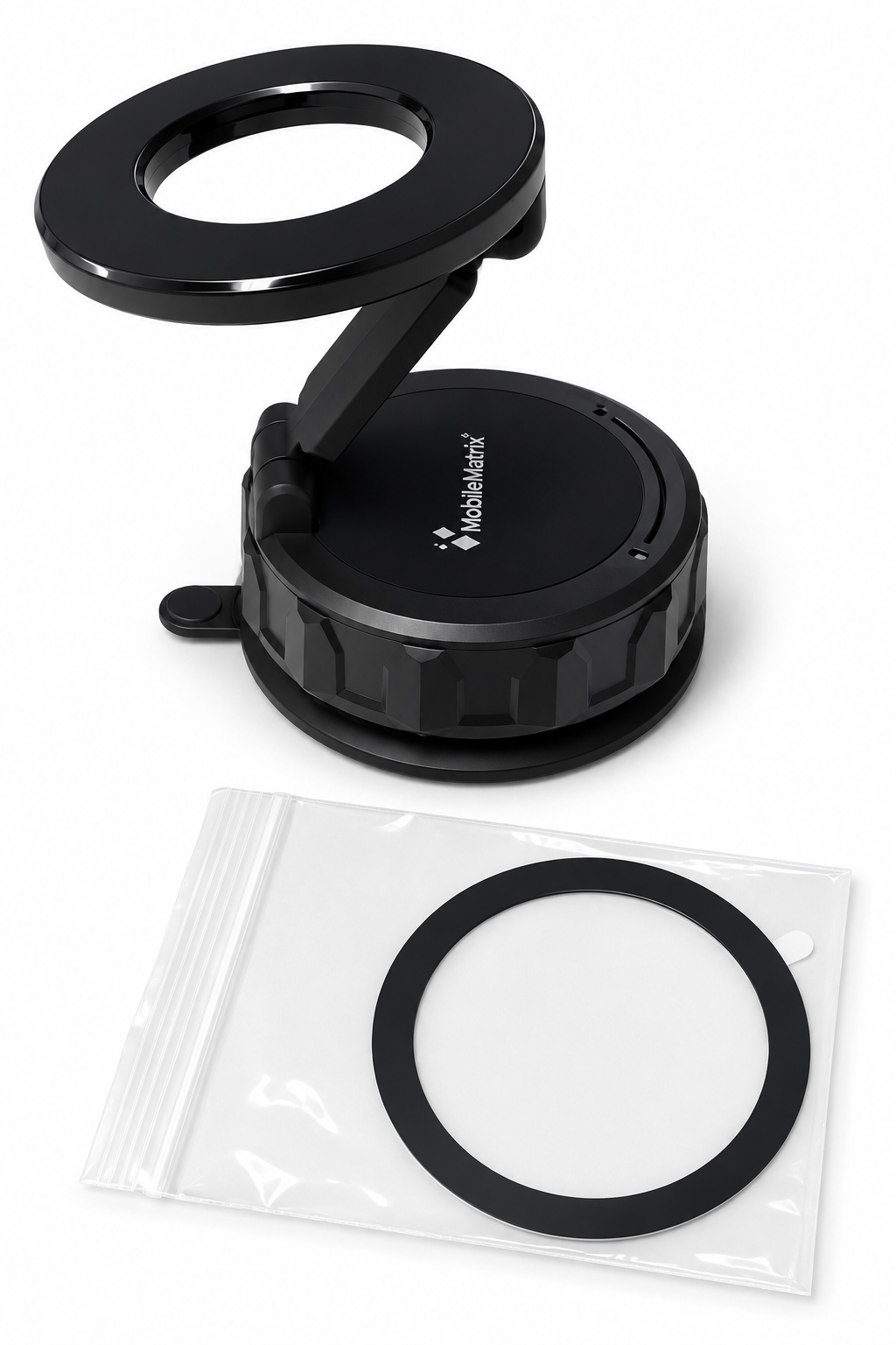 MobileMatrix Fold Magsafe Magnetic Cell Phone Holder - Black
