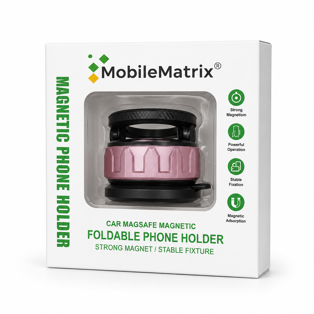 MobileMatrix Fold Magsafe Magnetic Cell Phone Holder - Purple