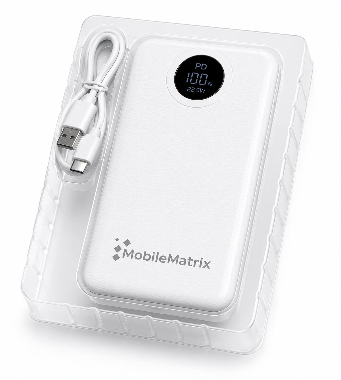 Power Bank 10000 mAH White