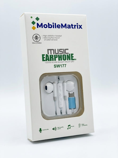 MobileMatrix™ SW177 — Music Earphone with In-Line Controls