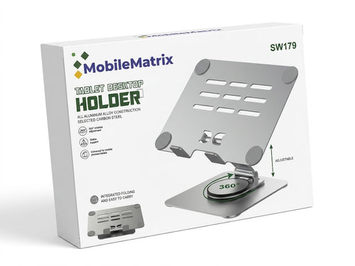 MobileMatrix™ SW179  Adjustable 360° Tablet Desktop Holder