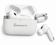 MobileMatrix TWS Bluetooth White ANC + ENC Noice Cancelation